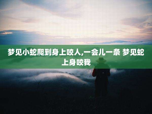 梦见小蛇爬到身上咬人,一会儿一条 梦见蛇上身咬我