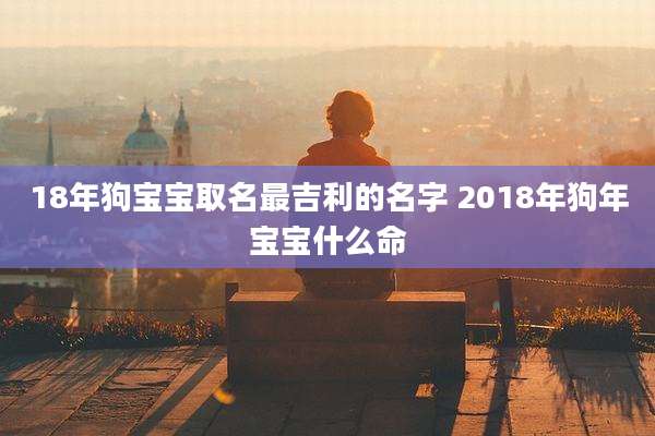 18年狗宝宝取名最吉利的名字 2018年狗年宝宝什么命