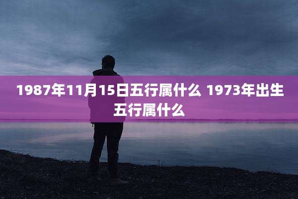 1987年11月15日五行属什么 1973年出生五行属什么