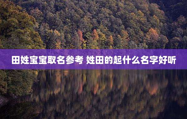 田姓宝宝取名参考 姓田的起什么名字好听