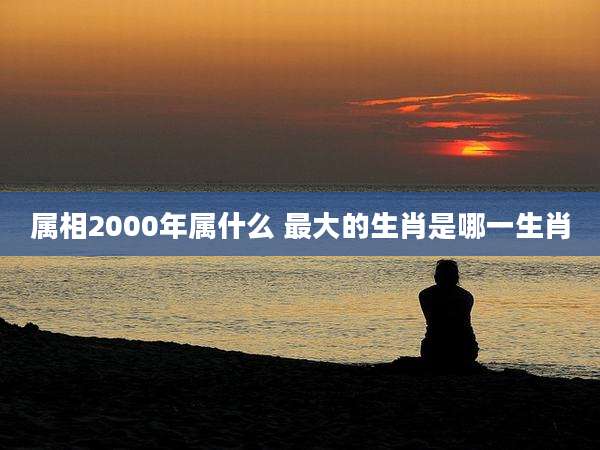 属相2000年属什么 最大的生肖是哪一生肖