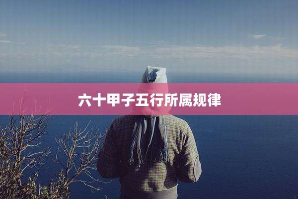 六十甲子五行所属规律