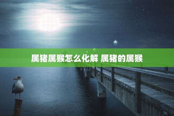 属猪属猴怎么化解 属猪的属猴