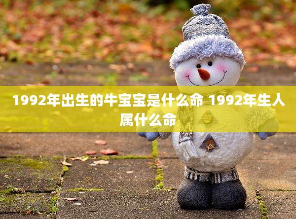 1992年出生的牛宝宝是什么命 1992年生人属什么命