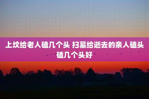 上坟给老人磕几个头 扫墓给逝去的亲人磕头磕几个头好