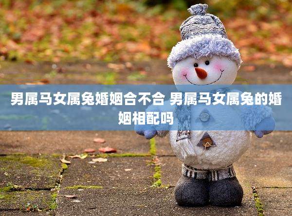 男属马女属兔婚姻合不合 男属马女属兔的婚姻相配吗