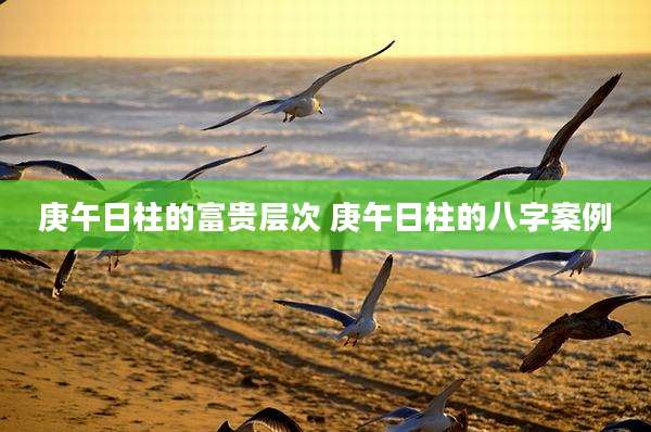 庚午日柱的富贵层次 庚午日柱的八字案例