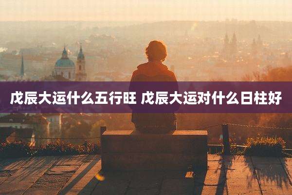 戊辰大运什么五行旺 戊辰大运对什么日柱好