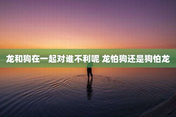 龙和狗在一起对谁不利呢 龙怕狗还是狗怕龙