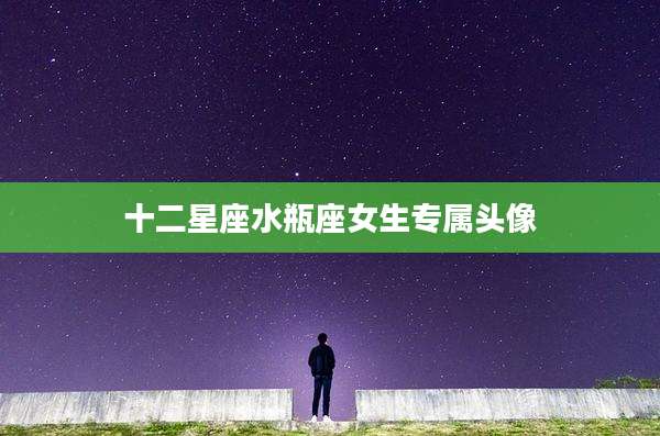 十二星座水瓶座女生专属头像