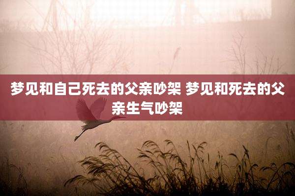 梦见和自己死去的父亲吵架 梦见和死去的父亲生气吵架