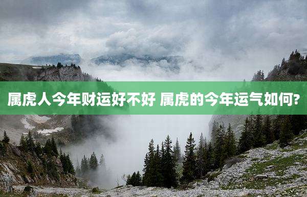 属虎人今年财运好不好 属虎的今年运气如何?