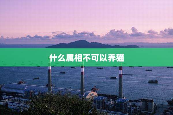 什么属相不可以养猫