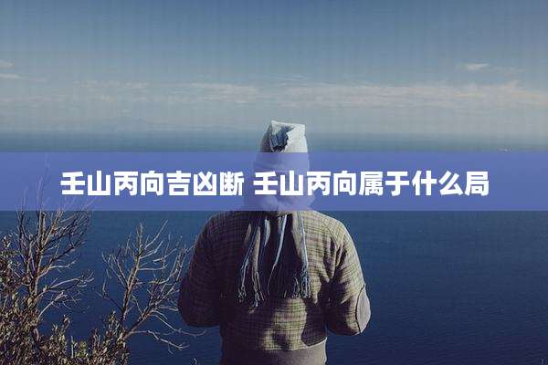 壬山丙向吉凶断 壬山丙向属于什么局