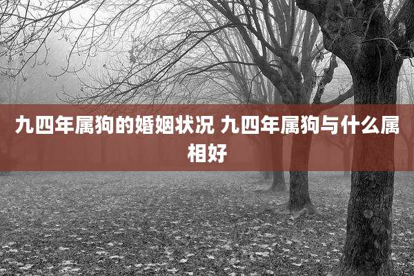 九四年属狗的婚姻状况 九四年属狗与什么属相好