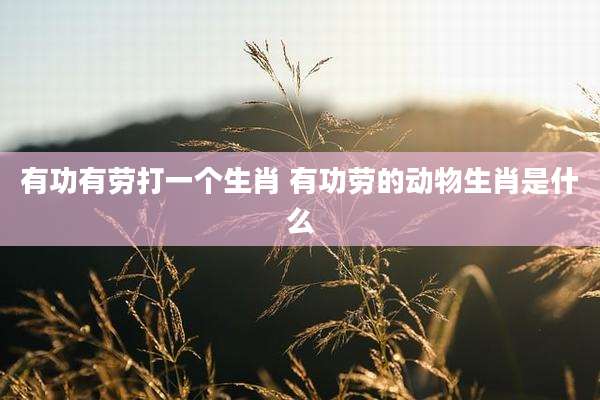 有功有劳打一个生肖 有功劳的动物生肖是什么