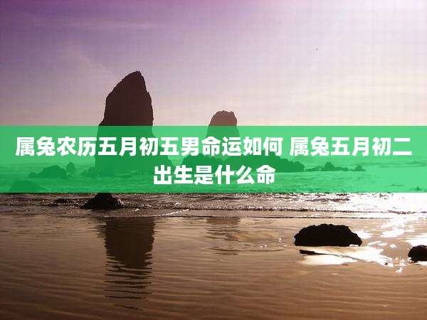 属兔农历五月初五男命运如何 属兔五月初二出生是什么命