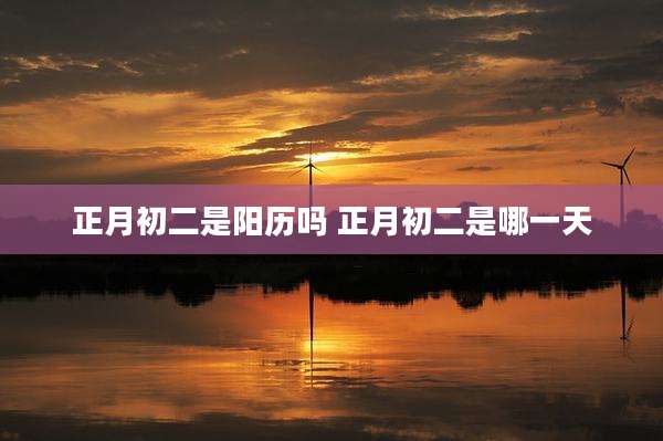 正月初二是阳历吗 正月初二是哪一天