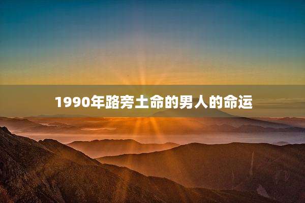 1990年路旁土命的男人的命运
