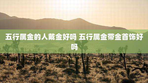 五行属金的人戴金好吗 五行属金带金首饰好吗