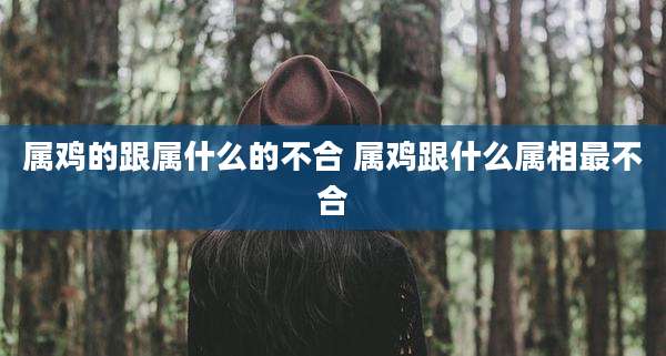 属鸡的跟属什么的不合 属鸡跟什么属相最不合