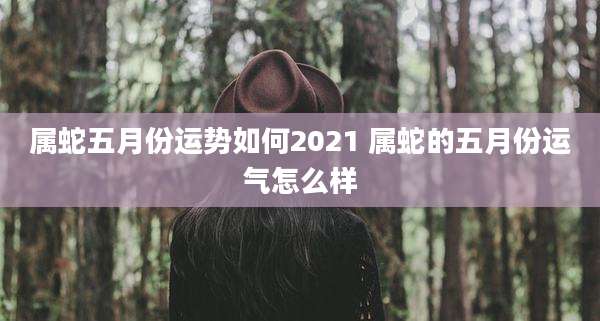 属蛇五月份运势如何2021 属蛇的五月份运气怎么样