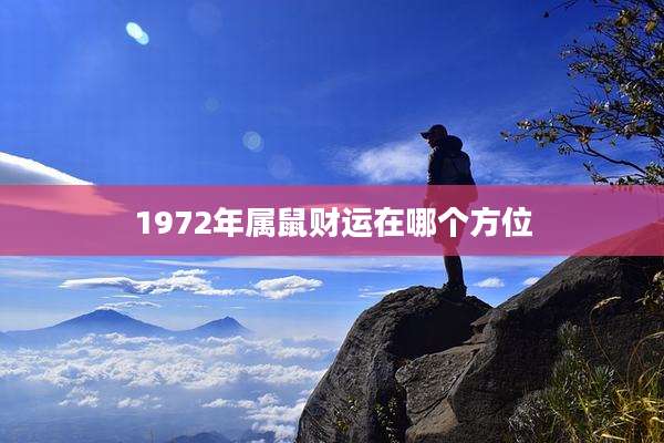 1972年属鼠财运在哪个方位
