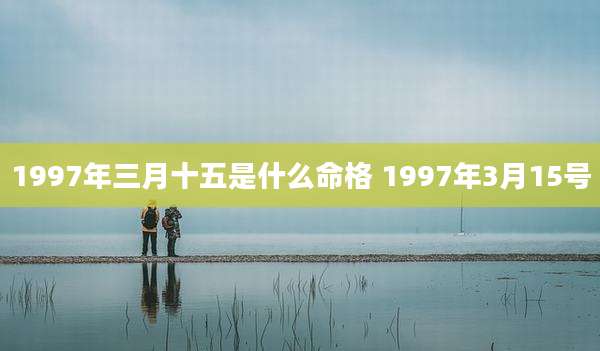 1997年三月十五是什么命格 1997年3月15号