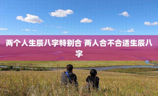 两个人生辰八字特别合 两人合不合适生辰八字
