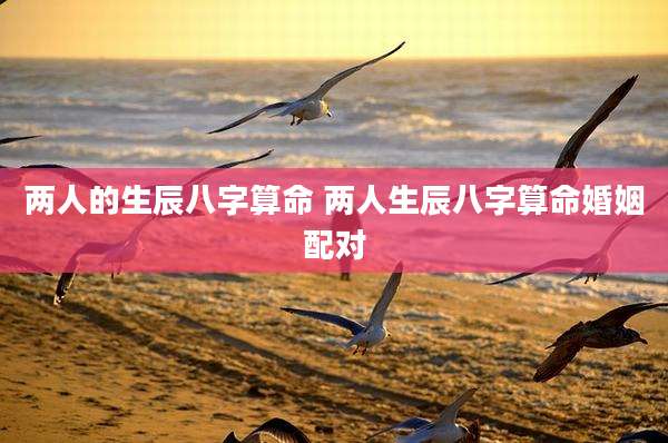 两人的生辰八字算命 两人生辰八字算命婚姻配对