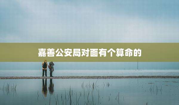 嘉善公安局对面有个算命的
