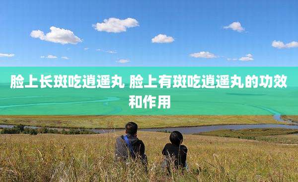 脸上长斑吃逍遥丸 脸上有斑吃逍遥丸的功效和作用