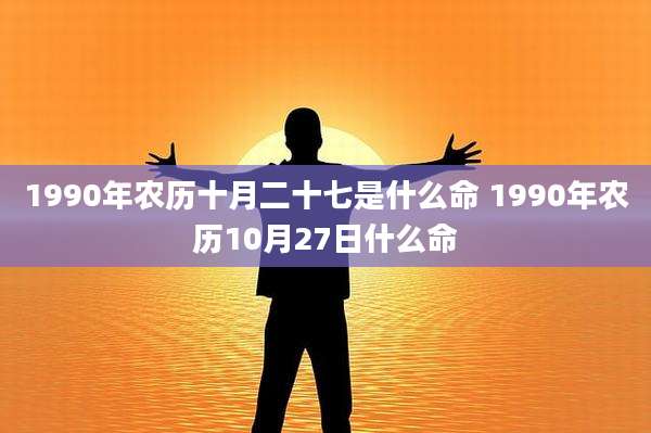 1990年农历十月二十七是什么命 1990年农历10月27日什么命