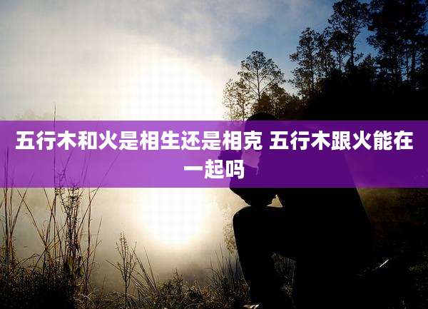 五行木和火是相生还是相克 五行木跟火能在一起吗
