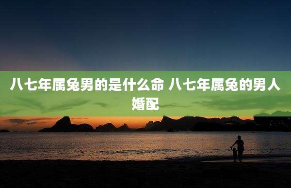 八七年属兔男的是什么命 八七年属兔的男人婚配