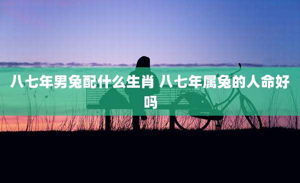 八七年男兔配什么生肖 八七年属兔的人命好吗