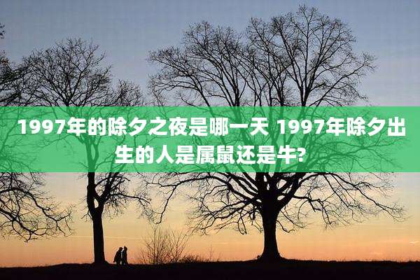 1997年的除夕之夜是哪一天 1997年除夕出生的人是属鼠还是牛?