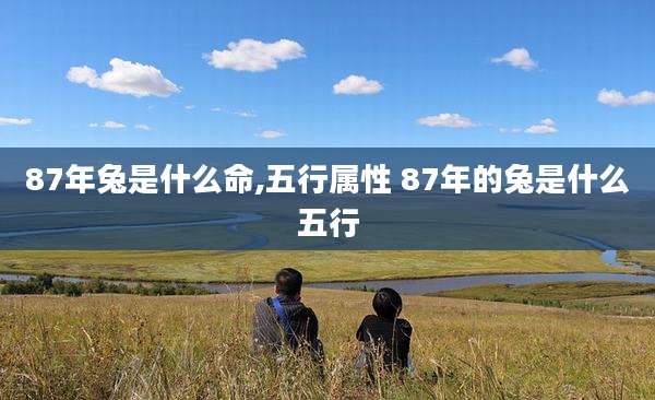 87年兔是什么命,五行属性 87年的兔是什么五行