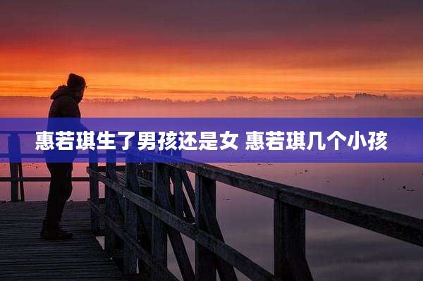 惠若琪生了男孩还是女 惠若琪几个小孩