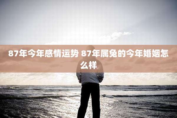 87年今年感情运势 87年属兔的今年婚姻怎么样