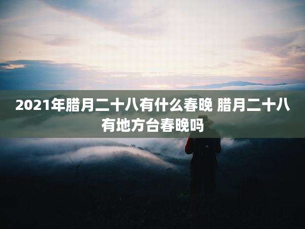 2021年腊月二十八有什么春晚 腊月二十八有地方台春晚吗