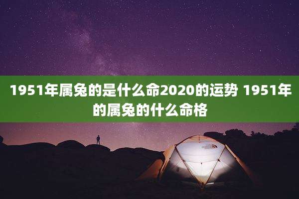 1951年属兔的是什么命2020的运势 1951年的属兔的什么命格