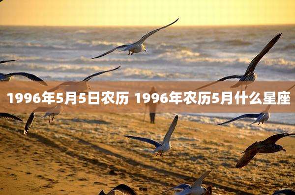 1996年5月5日农历 1996年农历5月什么星座