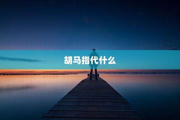 胡马指代什么