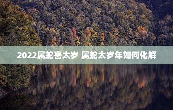 2022属蛇害太岁 属蛇太岁年如何化解