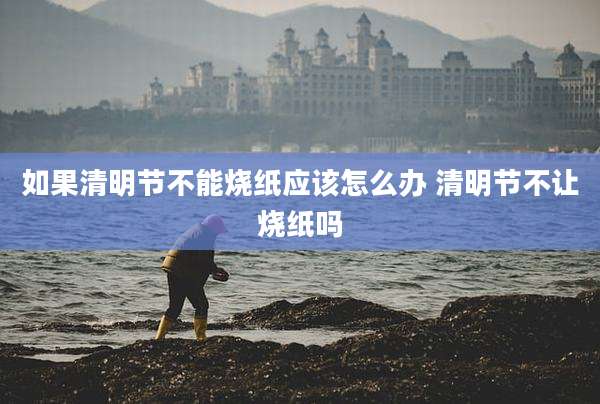如果清明节不能烧纸应该怎么办 清明节不让烧纸吗