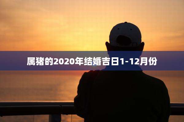 属猪的2020年结婚吉日1-12月份
