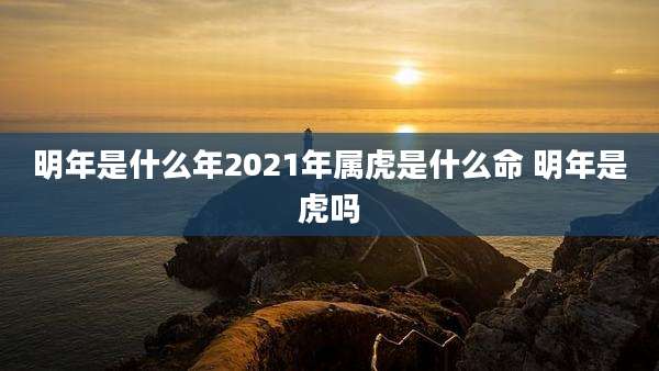 明年是什么年2021年属虎是什么命 明年是虎吗