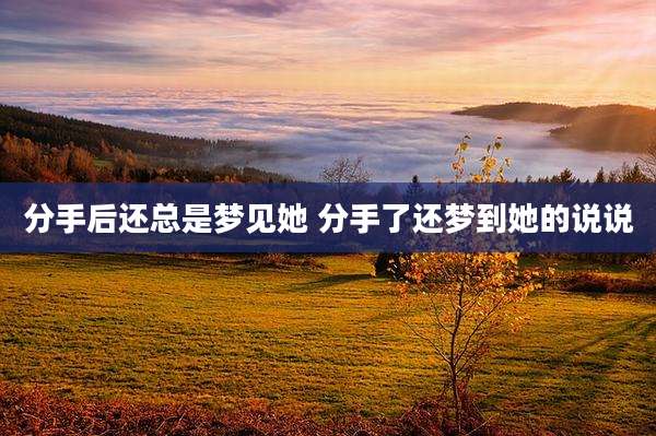 分手后还总是梦见她 分手了还梦到她的说说