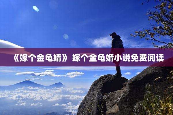 《嫁个金龟婿》 嫁个金龟婿小说免费阅读